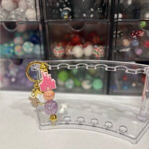 Pink and Gold Key & Card Holder